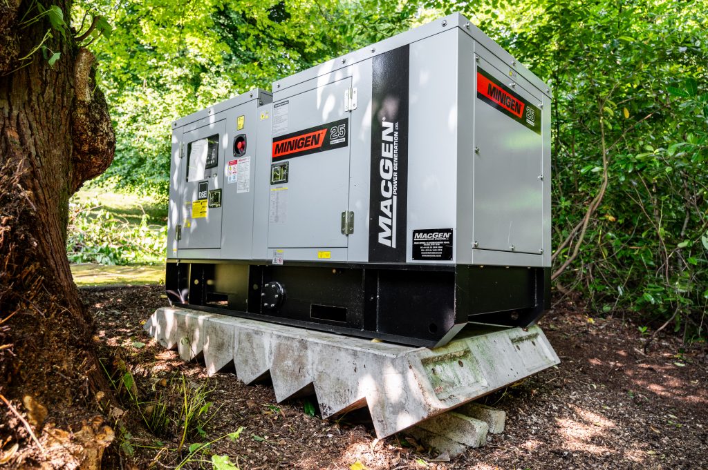 A Macgen MiniGen standby generator for hotels Northern Ireland